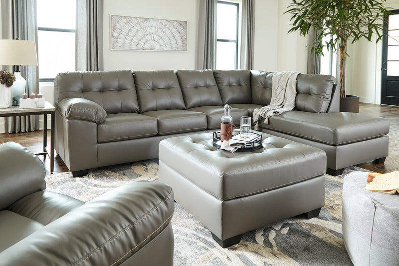 Donlen 2-Piece Sectional with Chaise Gray